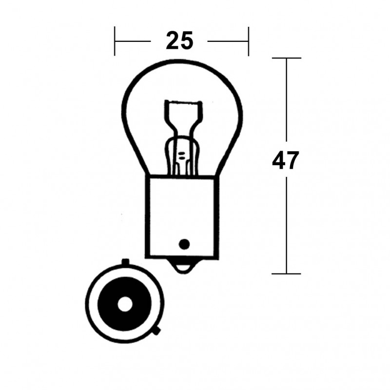 TechLine Lamp 12V 21W BAU15S»Motorlook.nl»4010356609167