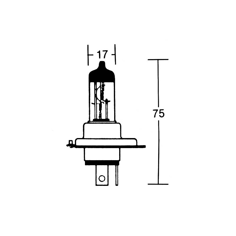 Halogen Bulb (headlight) HS1 12V - 35/35W PX43T white