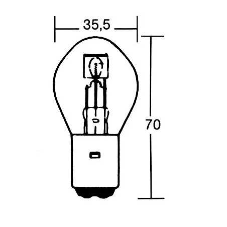 TechLine Lamp S2 12V 35/35W BA20D»Motorlook.nl»4010356562493