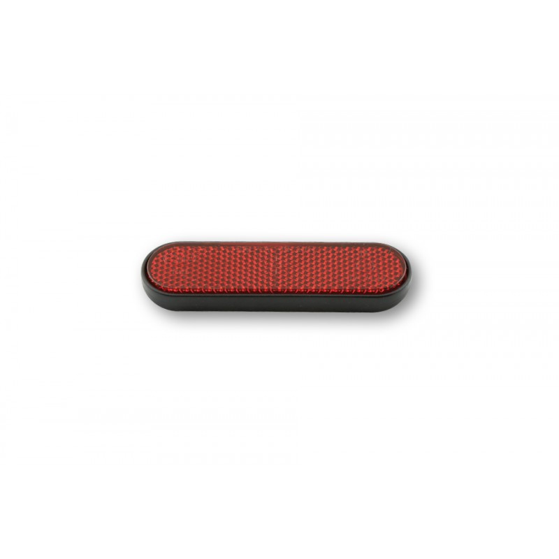TechLine Reflector oval red 100mm | self adhesive»Motorlook.nl»4054783090686