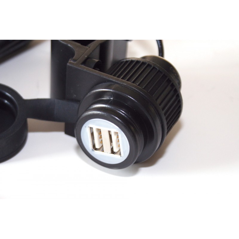 TechLine USB (dubbel) stuurbevestiging 12V/3.3A»Motorlook.nl»4054783039623