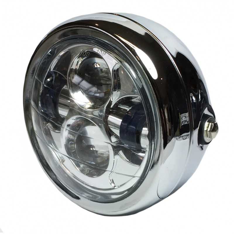 KM-Parts Headlight chrome | LED | 6.5"»Motorlook.nl»65302313023