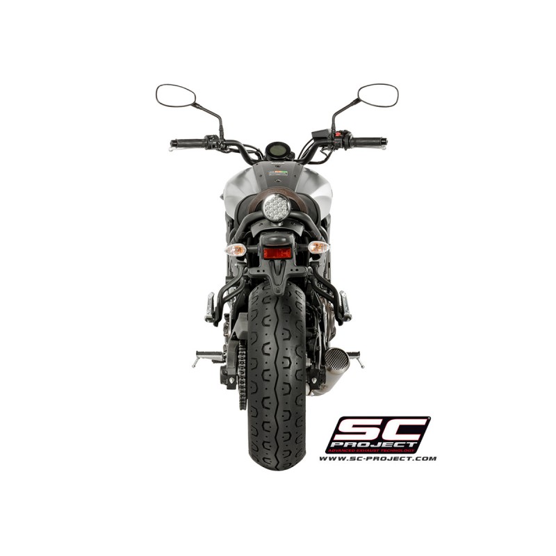 SC-Project Uitlaatsysteem 2-1 70s zilver Yamaha MT-07/Tracer 700/XSR700»Motorlook.nl»