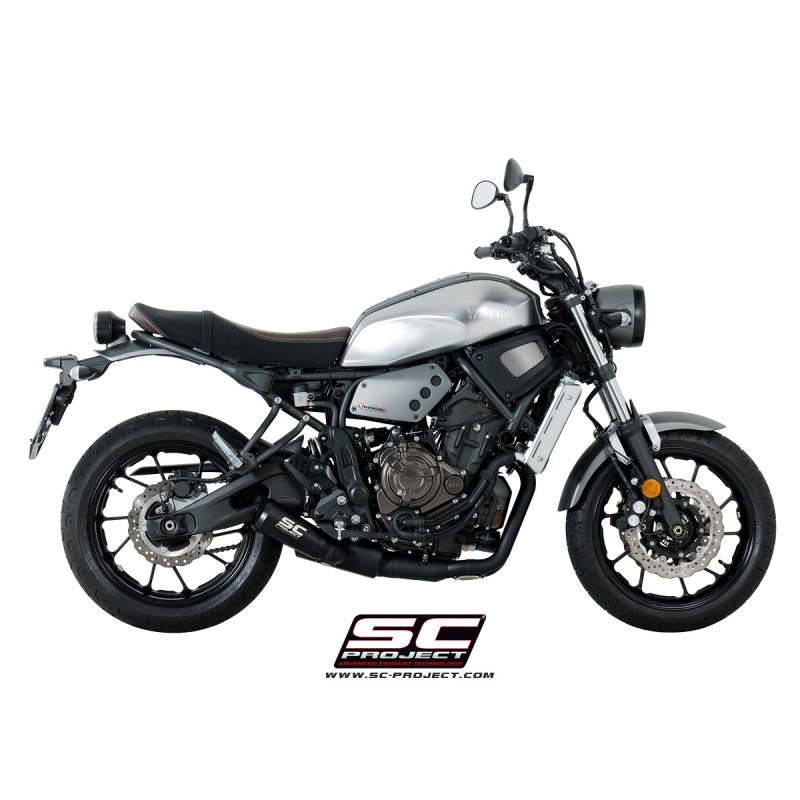 SC-Project Uitlaatsysteem 2-1 70s zwart Yamaha MT-07/Tracer 700/XSR700»Motorlook.nl»