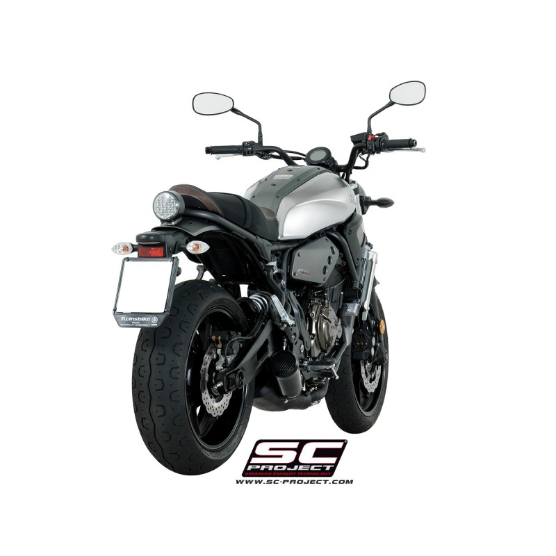 SC-Project Uitlaatsysteem 2-1 70s zwart Yamaha MT-07/Tracer 700/XSR700»Motorlook.nl»