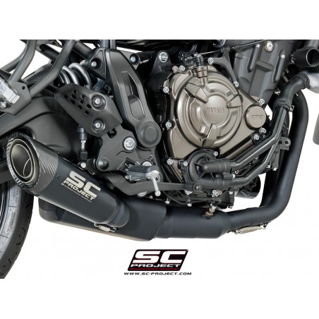 SC-Project Uitlaatsysteem 2-1 S1 zwart Yamaha MT-07/Tracer 700/XSR700»Motorlook.nl»