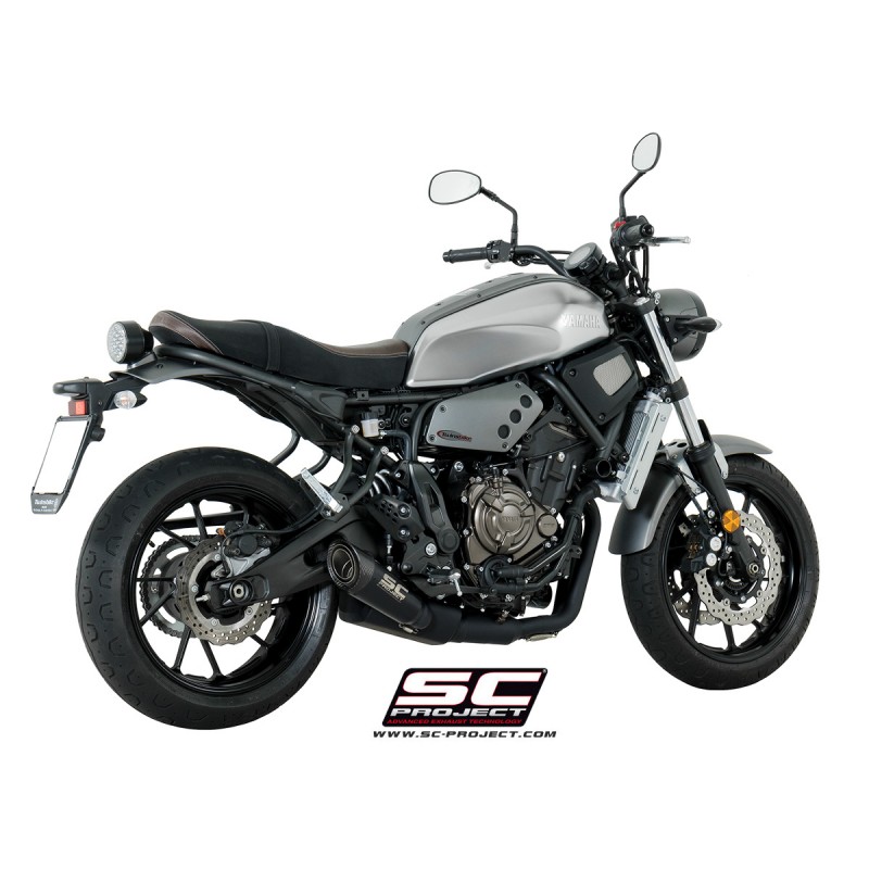 SC-Project Uitlaatsysteem 2-1 S1 zwart Yamaha MT-07/Tracer 700/XSR700»Motorlook.nl»