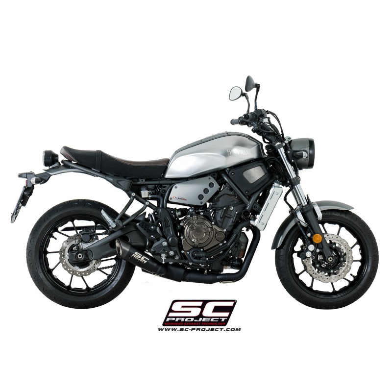 SC-Project Uitlaatsysteem 2-1 S1 zwart Yamaha MT-07/Tracer 700/XSR700»Motorlook.nl»