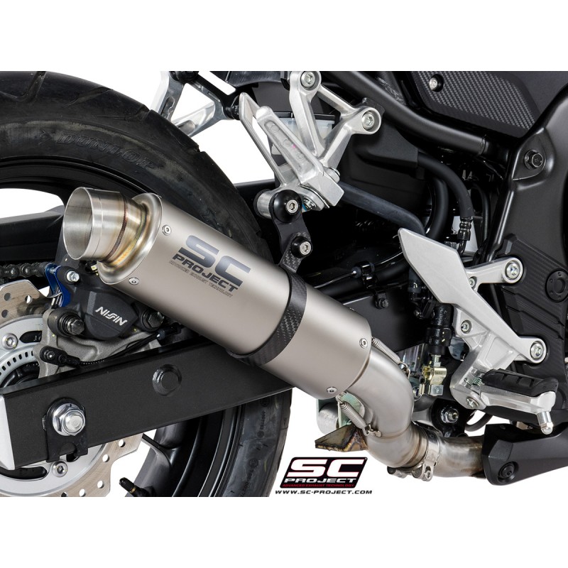 SC-Project Uitlaat GP-M2 titanium Honda CB500 (+X/F)»Motorlook.nl»