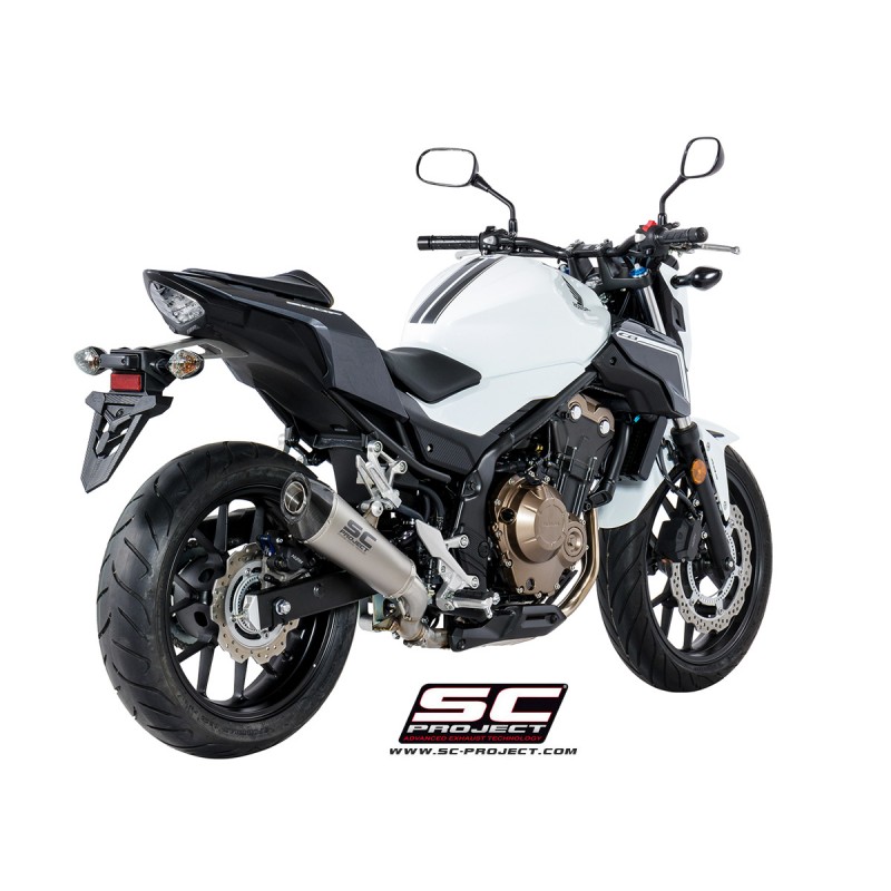 SC-Project Uitlaat Conical titanium Honda CB500 (+X/F)»Motorlook.nl»