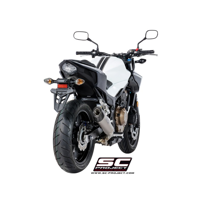 SC-Project Uitlaat Conical titanium Honda CB500 (+X/F)»Motorlook.nl»