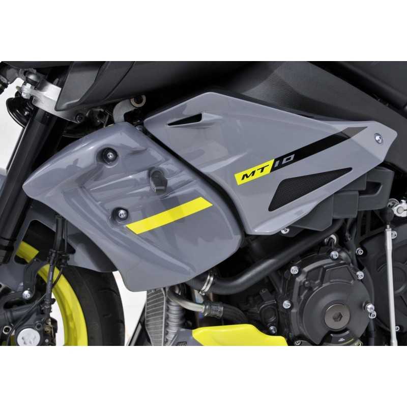 Bodystyle Radiator Side Cover | Yamaha MT-10 | grey/yellow»Motorlook.nl»4251233332710