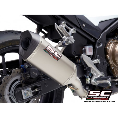 SC-Project Uitlaat SC1-M titanium Honda CB500/CBR500R»Motorlook.nl»