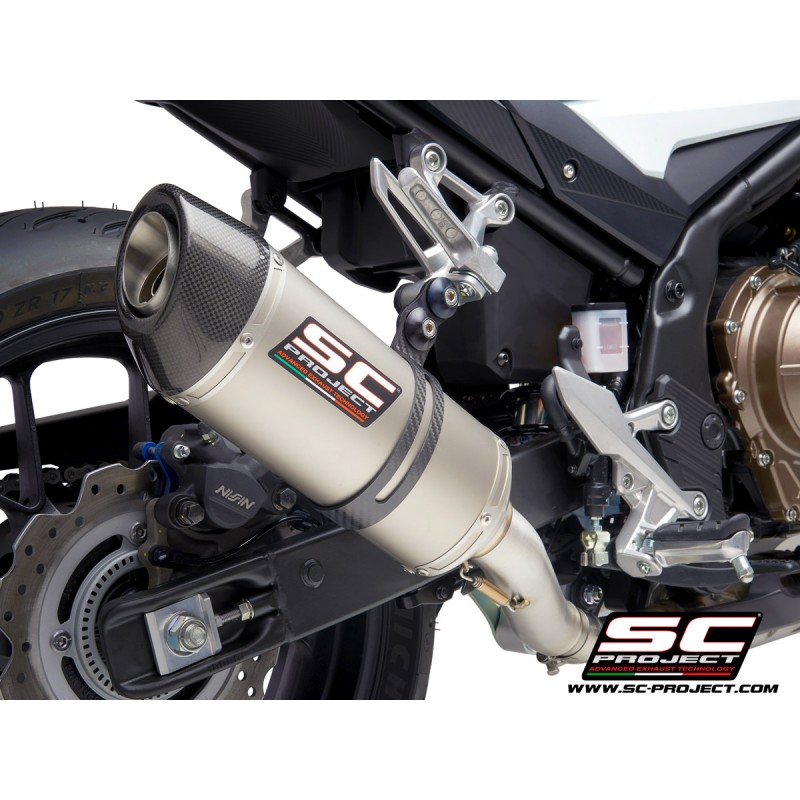 SC-Project Uitlaat Oval carbon Honda CB500/CBR500R»Motorlook.nl»