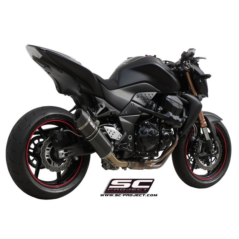 SC-Project Uitlaat Oval carbon Kawasaki Z750 (+R)»Motorlook.nl»