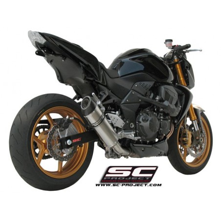 SC-Project Uitlaat Oval titanium Kawasaki Z750 (+R)»Motorlook.nl»