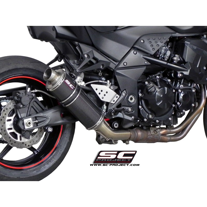 SC-Project Uitlaat Oval R60 carbon Kawasaki Z750 (+R)»Motorlook.nl»