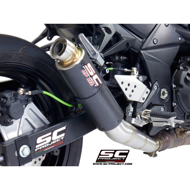 SC-Project Uitlaat GP-M2 carbon Kawasaki Z750 (+R)»Motorlook.nl»