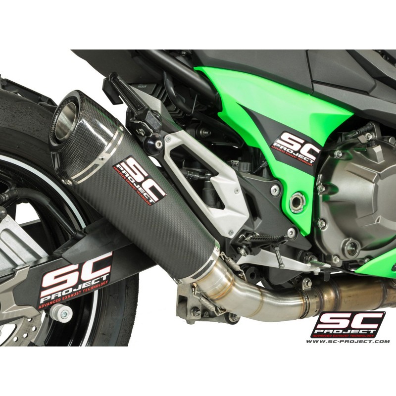 SC-Project Uitlaat Conical carbon Kawasaki Z800»Motorlook.nl»