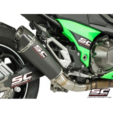 SC-Project Uitlaat Conical carbon Kawasaki Z800»Motorlook.nl»