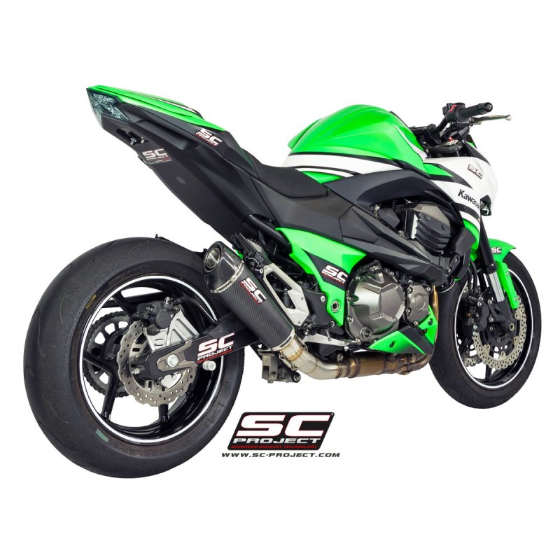 SC-Project Uitlaat Conical carbon Kawasaki Z800»Motorlook.nl»