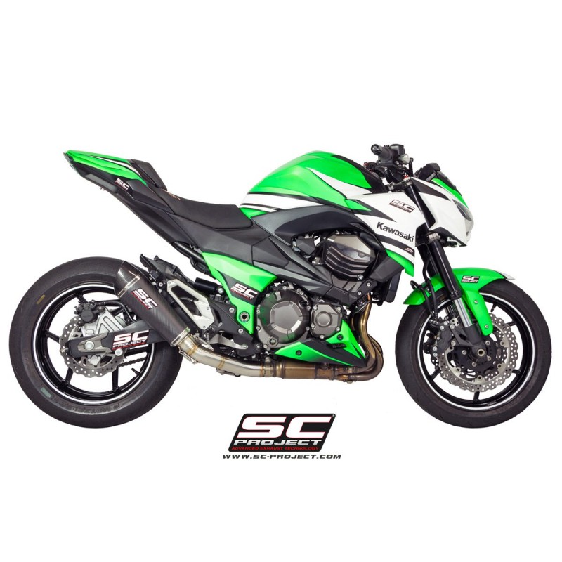 SC-Project Uitlaat Conical carbon Kawasaki Z800»Motorlook.nl»