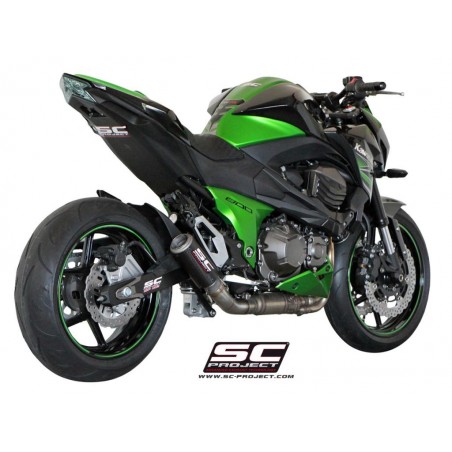 SC-Project Uitlaat CR-T carbon/RVS Kawasaki Z800»Motorlook.nl»