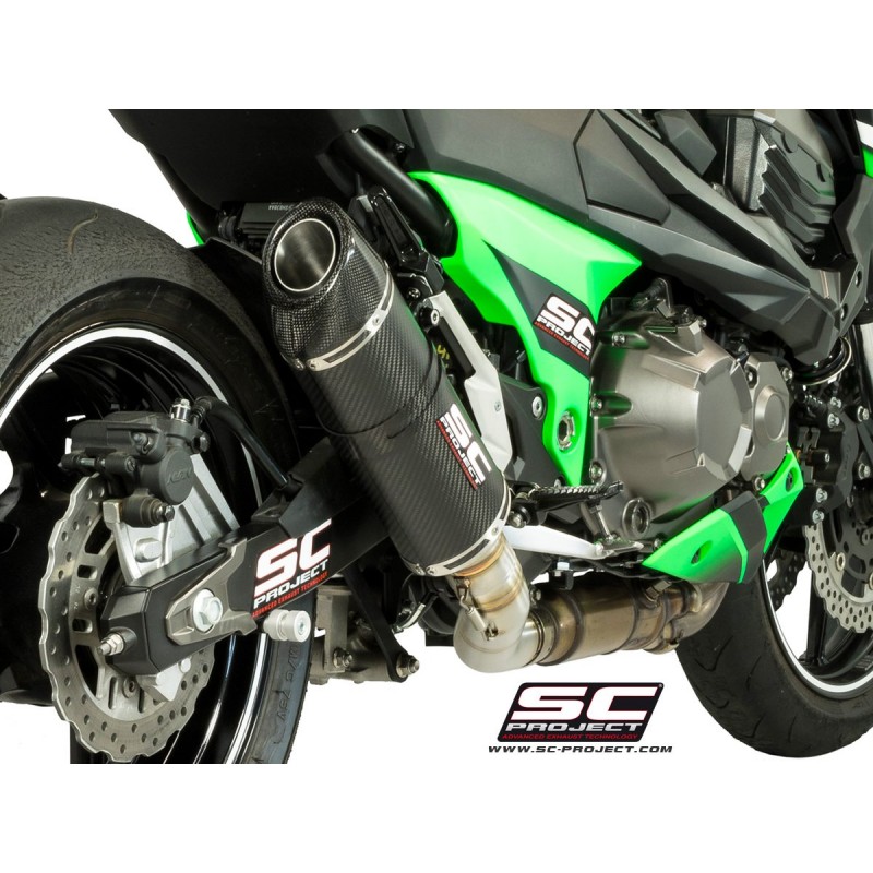 SC-Project Uitlaat Oval carbon Kawasaki Z800E»Motorlook.nl»