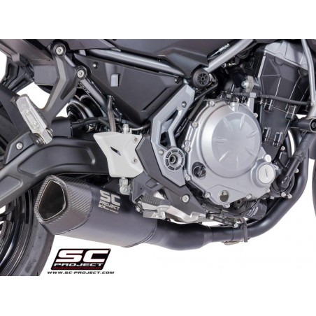 SC-Project Full System 2-1 SC1-R GT black Kawasaki Z650/Ninja 650»Motorlook.nl»