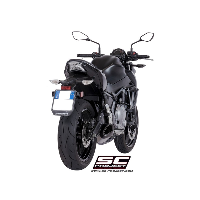 SC-Project Full System 2-1 SC1-R GT black Kawasaki Z650/Ninja 650»Motorlook.nl»