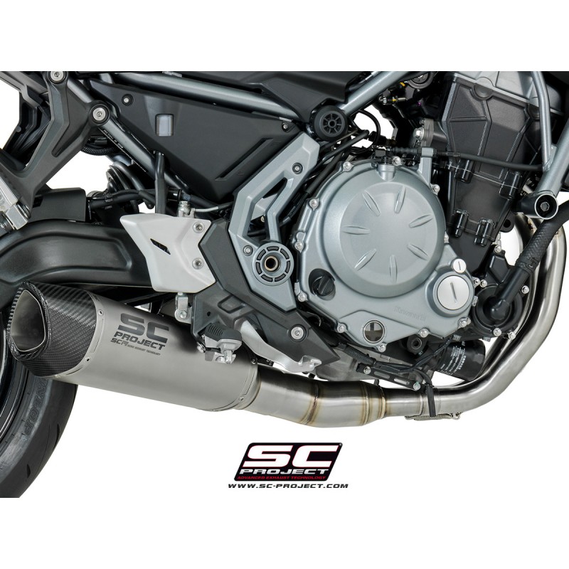 SC-Project Full System 2-1 SC1-R GT titanium Kawasaki Z650/Ninja 650»Motorlook.nl»