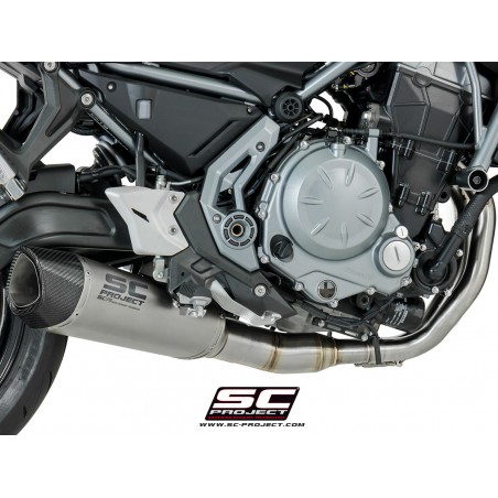 SC-Project Full System 2-1 SC1-R GT titanium Kawasaki Z650/Ninja 650»Motorlook.nl»