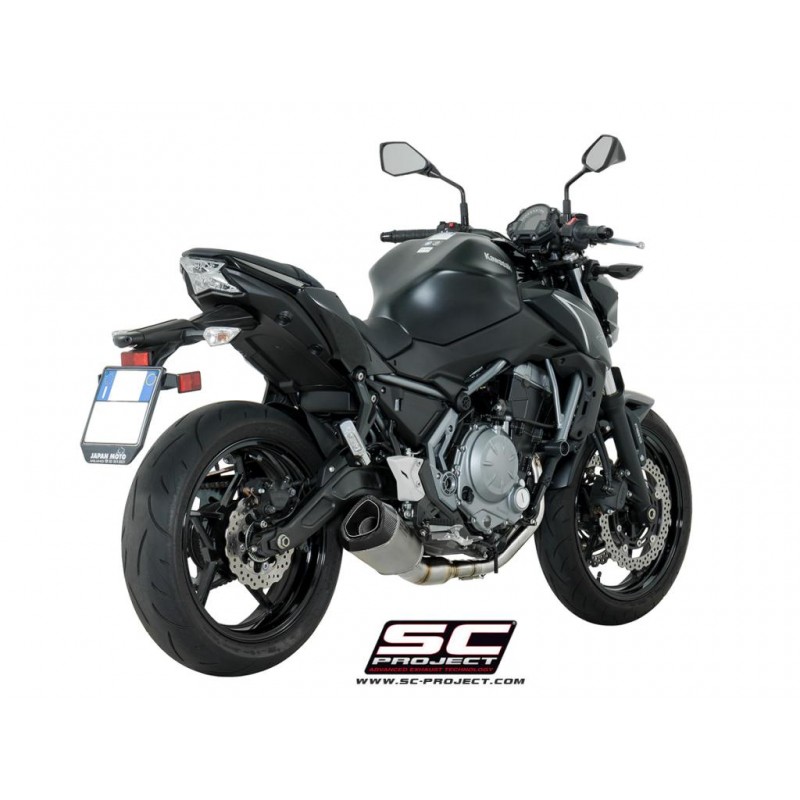 SC-Project Full System 2-1 SC1-R GT titanium Kawasaki Z650/Ninja 650»Motorlook.nl»