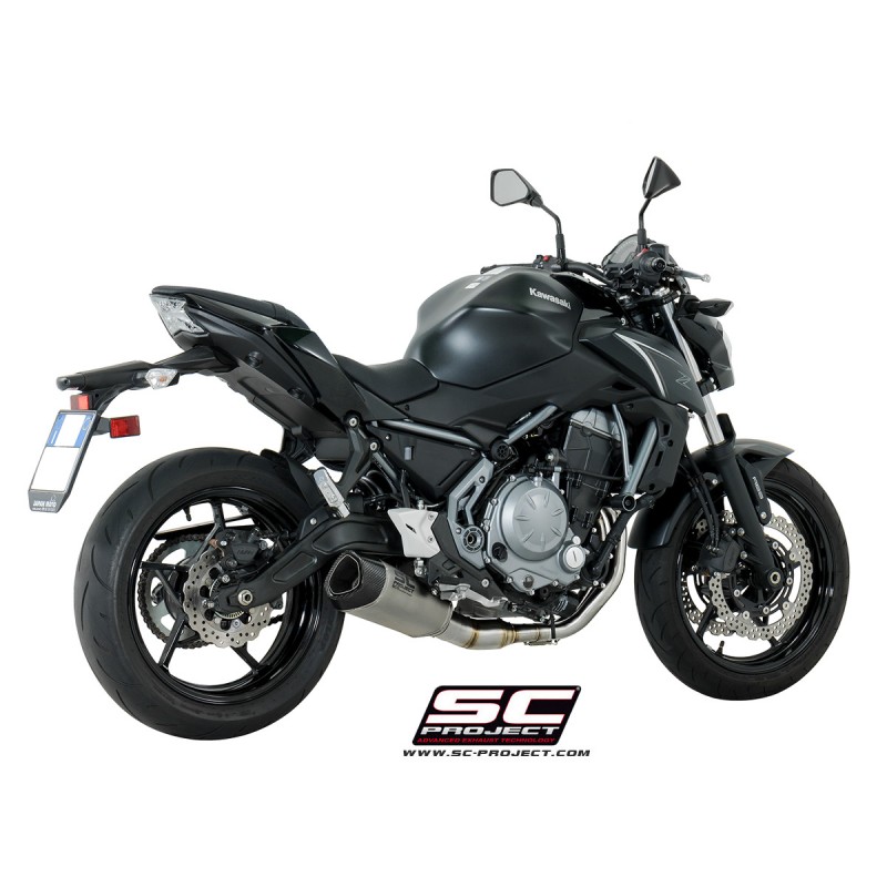 SC-Project Uitlaatsysteem 2-1 SC1-R GT titanium Kawasaki Z650/Ninja 650»Motorlook.nl»