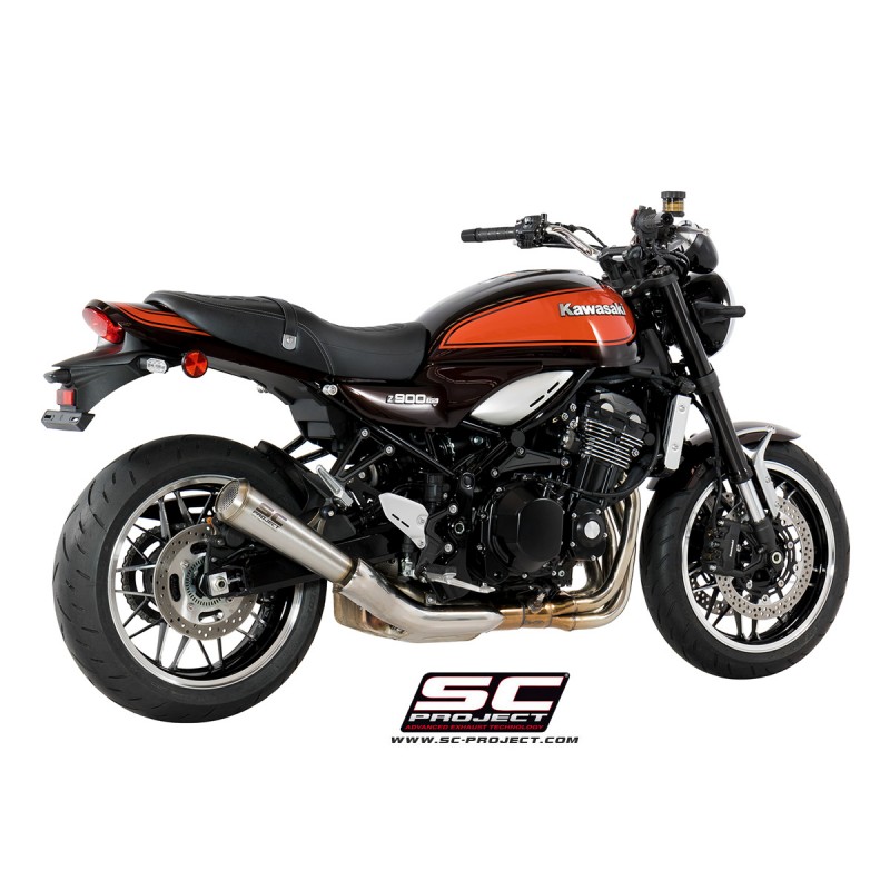 SC-Project Exhaust Conical 70's RVS Kawasaki Z900RS»Motorlook.nl»