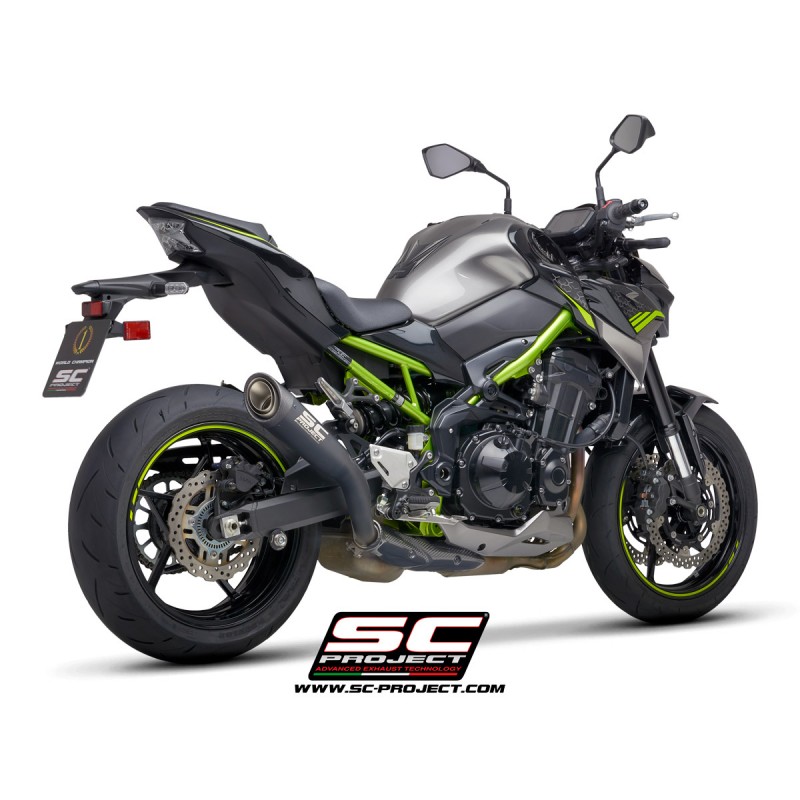 SC-Project Uitlaat S1 zwart Kawasaki Z900»Motorlook.nl»