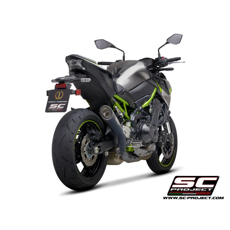 SC-Project Uitlaat S1 zwart Kawasaki Z900»Motorlook.nl»