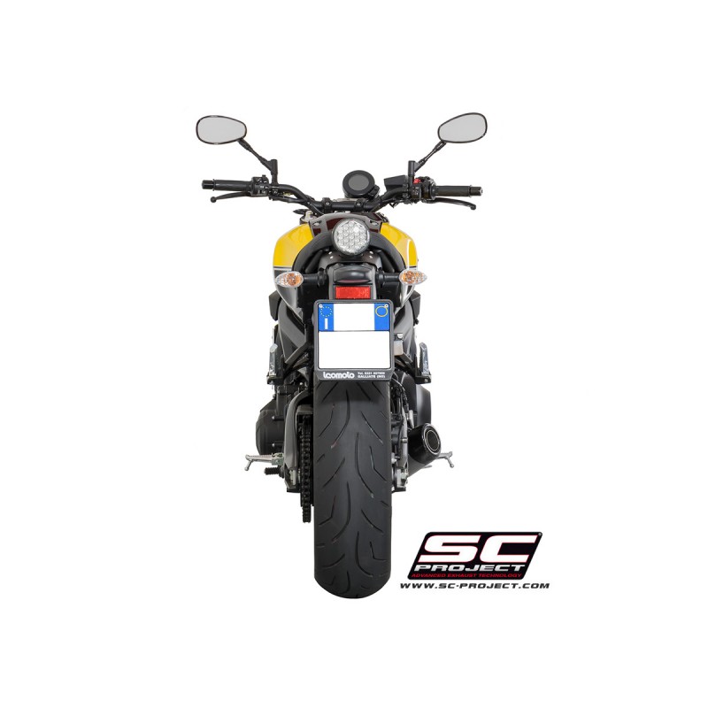 SC-Project Full System 3-1 Conical silver Yamaha MT-09»Motorlook.nl»