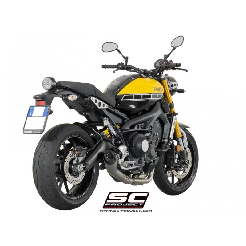 SC-Project Full System 3-1 Conical silver Yamaha MT-09»Motorlook.nl»