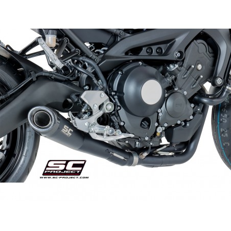 SC-Project Full System 3-1 Conical black Yamaha MT-09/Tracer 900»Motorlook.nl»