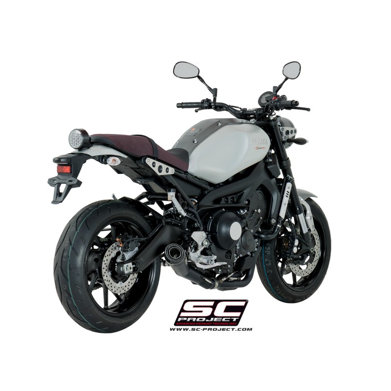 SC-Project Full System 3-1 Conical black Yamaha MT-09/Tracer 900»Motorlook.nl»