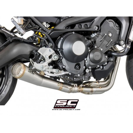 SC-Project Uitlaatsysteem 3-1 70s zilver Yamaha MT-09/Tracer 900»Motorlook.nl»