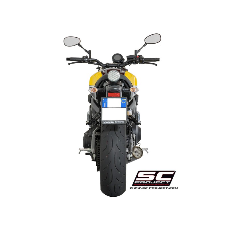 SC-Project Uitlaatsysteem 3-1 70s zilver Yamaha MT-09/Tracer 900»Motorlook.nl»