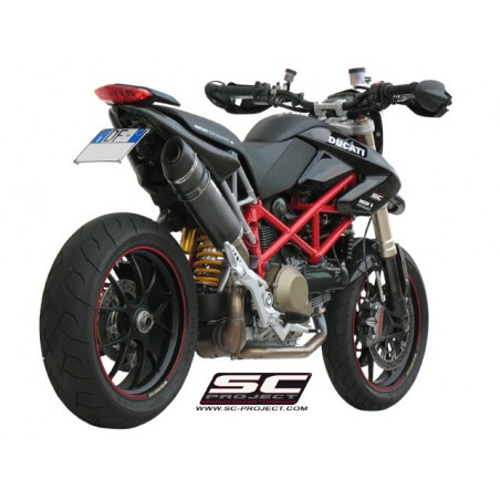 SC-Project Uitlaat Oval+SidePanels carbon Ducati Hypermotard 1100»Motorlook.nl»