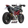 SC-Project Uitlaat Oval+SidePanels carbon Ducati Hypermotard 1100»Motorlook.nl»