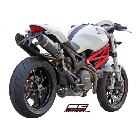 SC-Project Uitlaten Oval carbon Ducati Monster 696/796/1100 (+S)»Motorlook.nl»