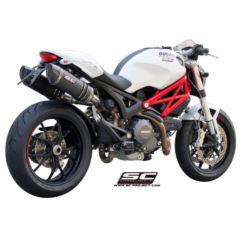 SC-Project Uitlaten Oval carbon Ducati Monster 696/796/1100 (+S)»Motorlook.nl»