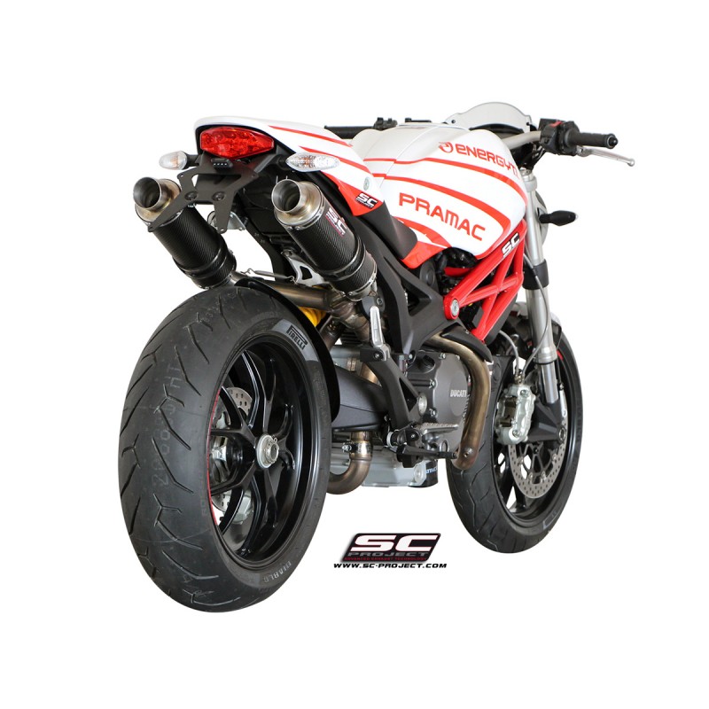 SC-Project Uitlaten GP titanium Ducati Monster 696/796/1100 (+S)»Motorlook.nl»