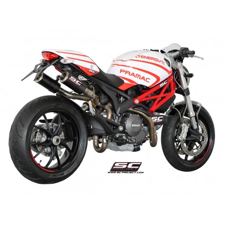 SC-Project Uitlaten CR-T carbon Ducati Monster 696/796/1100 (+S)»Motorlook.nl»