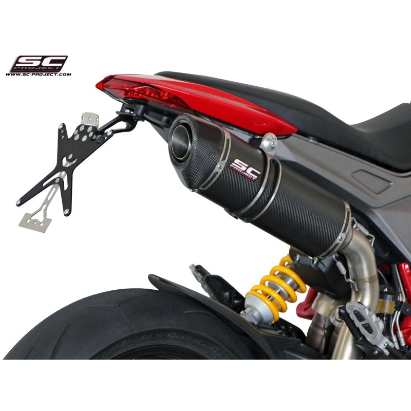 SC-Project Exhaust Oval (hoog) carbon Ducati Hypermotard 821»Motorlook.nl»